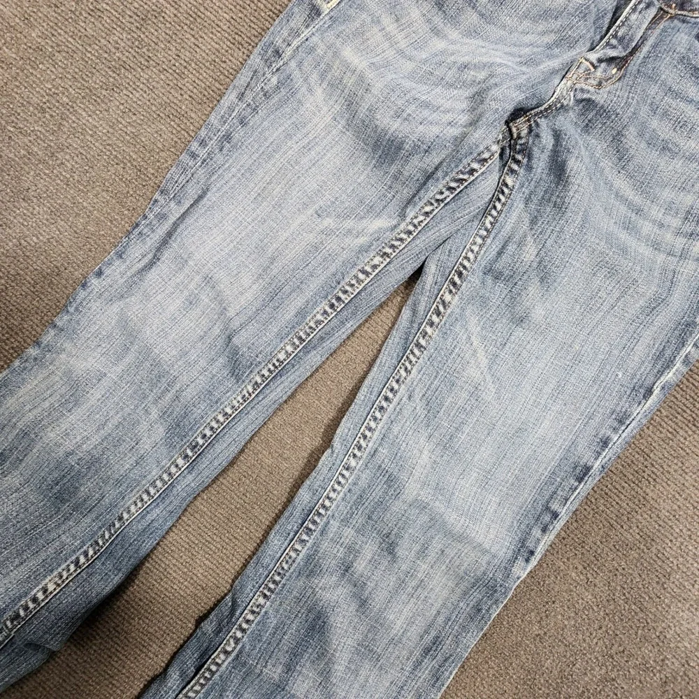 Miss Me Bootcut Jeans Women 27 Blue Embellished Pocket JP4556B Y2K